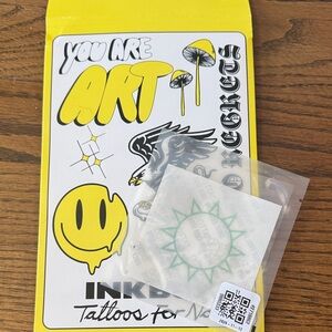 Temporary Tattoo Art Kit - Yellow and Black